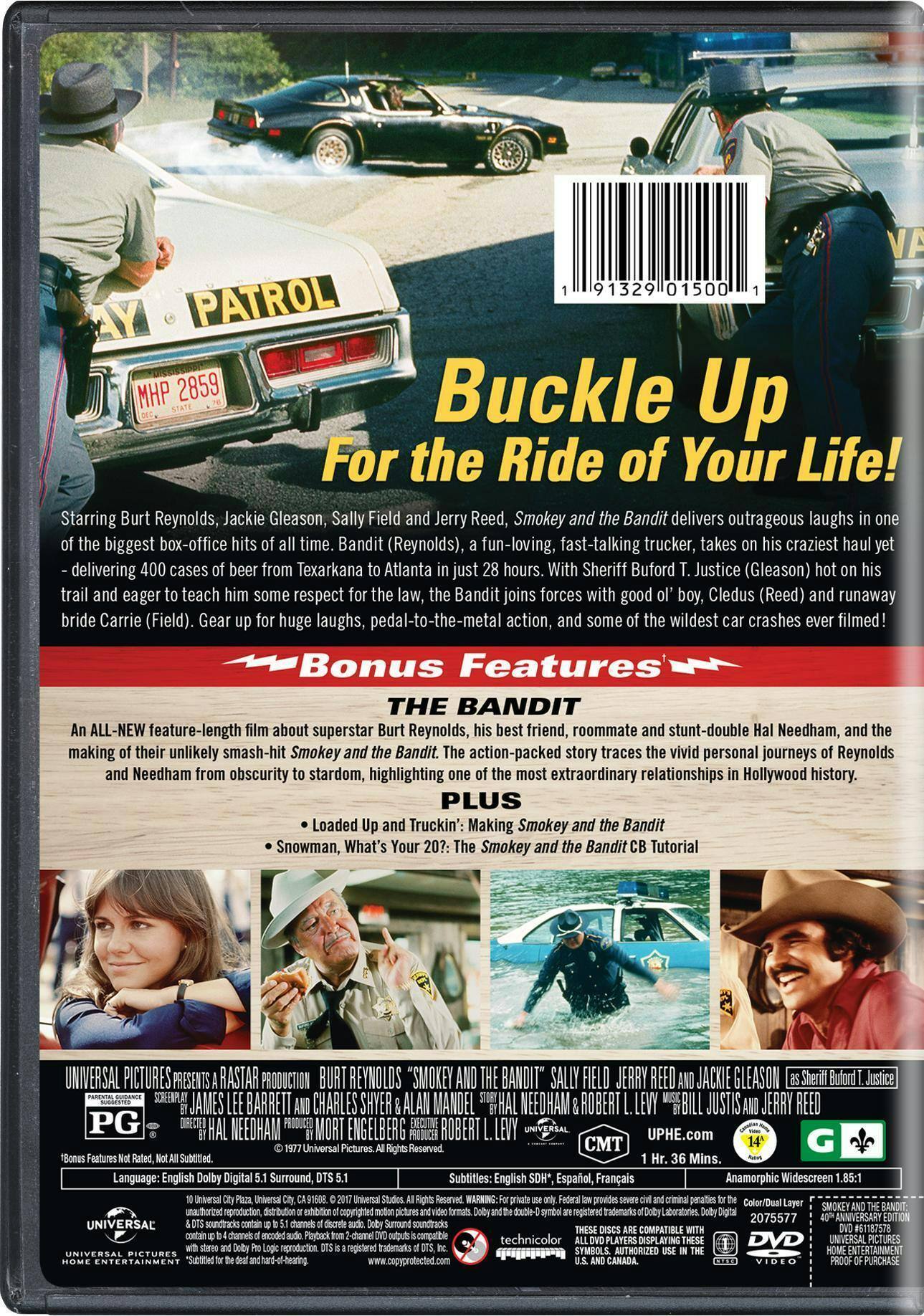 Angle. Smokey and the Bandit (40th Anniversary Edition)   - DVD.