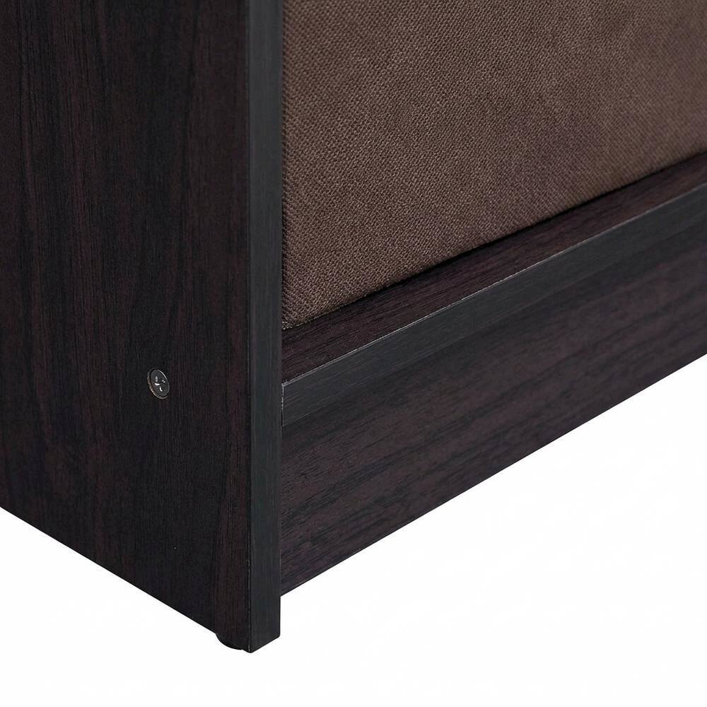Alt View 2. FurniFact - Wooden 3x2 Bookcase with Bins for Organized Storage in Walnut Finish - Dark Walnut.