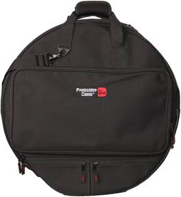 Gator - 24-Inch Heavy-Duty Cymbal Backpack with 6-Slot Divided Interior, Stick Bag Pocket, and Padded Straps