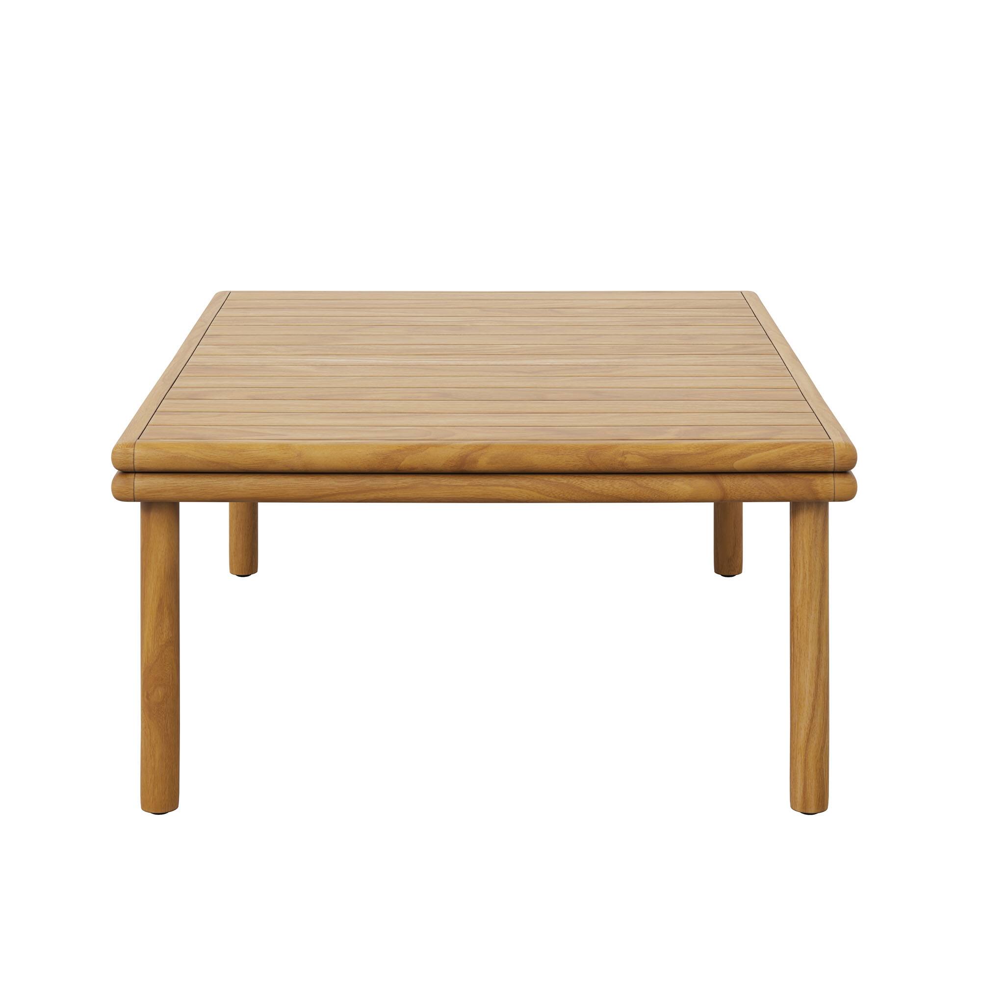 Alt View 2. Modway - Wren Outdoor Patio Teak Wood Coffee Table by Modway - Natural.