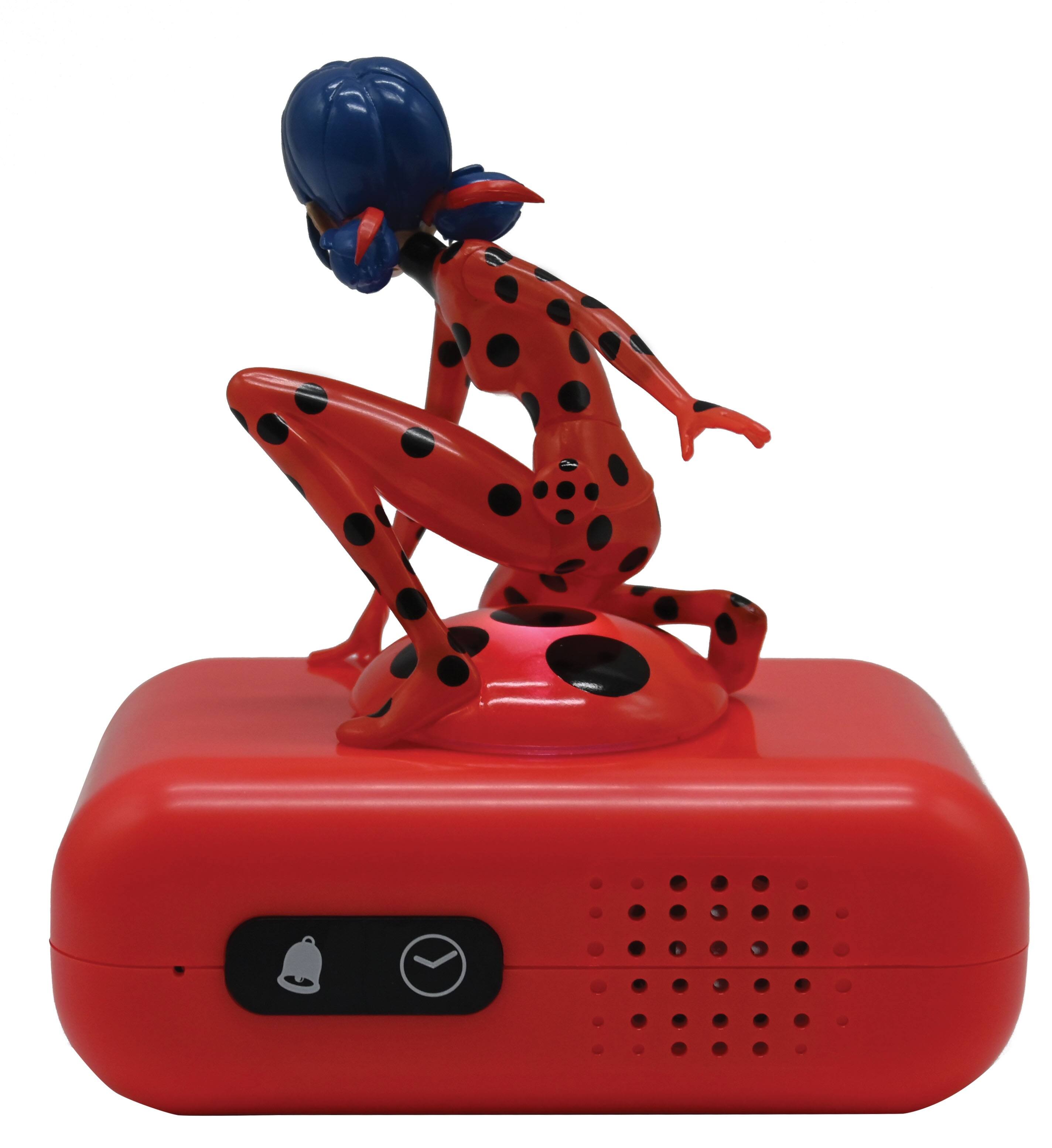 Alt View 4. Lexibook - Miraculous Light Character Radio Alarm Clock - RED.