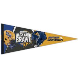 WinCraft - Pitt Panthers vs. West Virginia Mountaineers Backyard Brawl 12'' x 30'' Premium Pennant - Multicolor