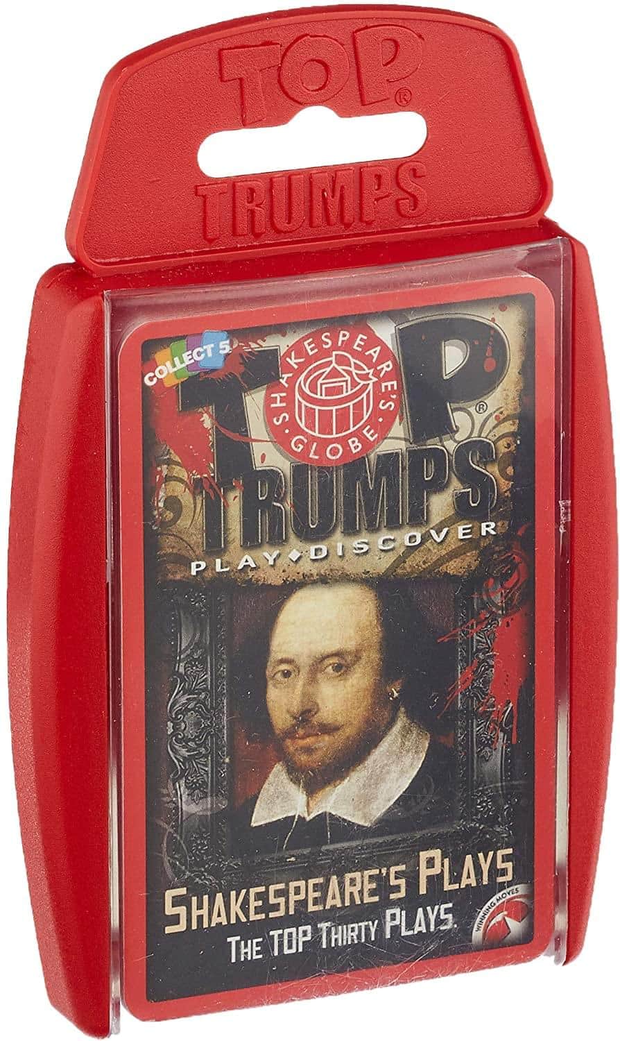 Shakespeare's Plays Top Trumps Card Game - Red
