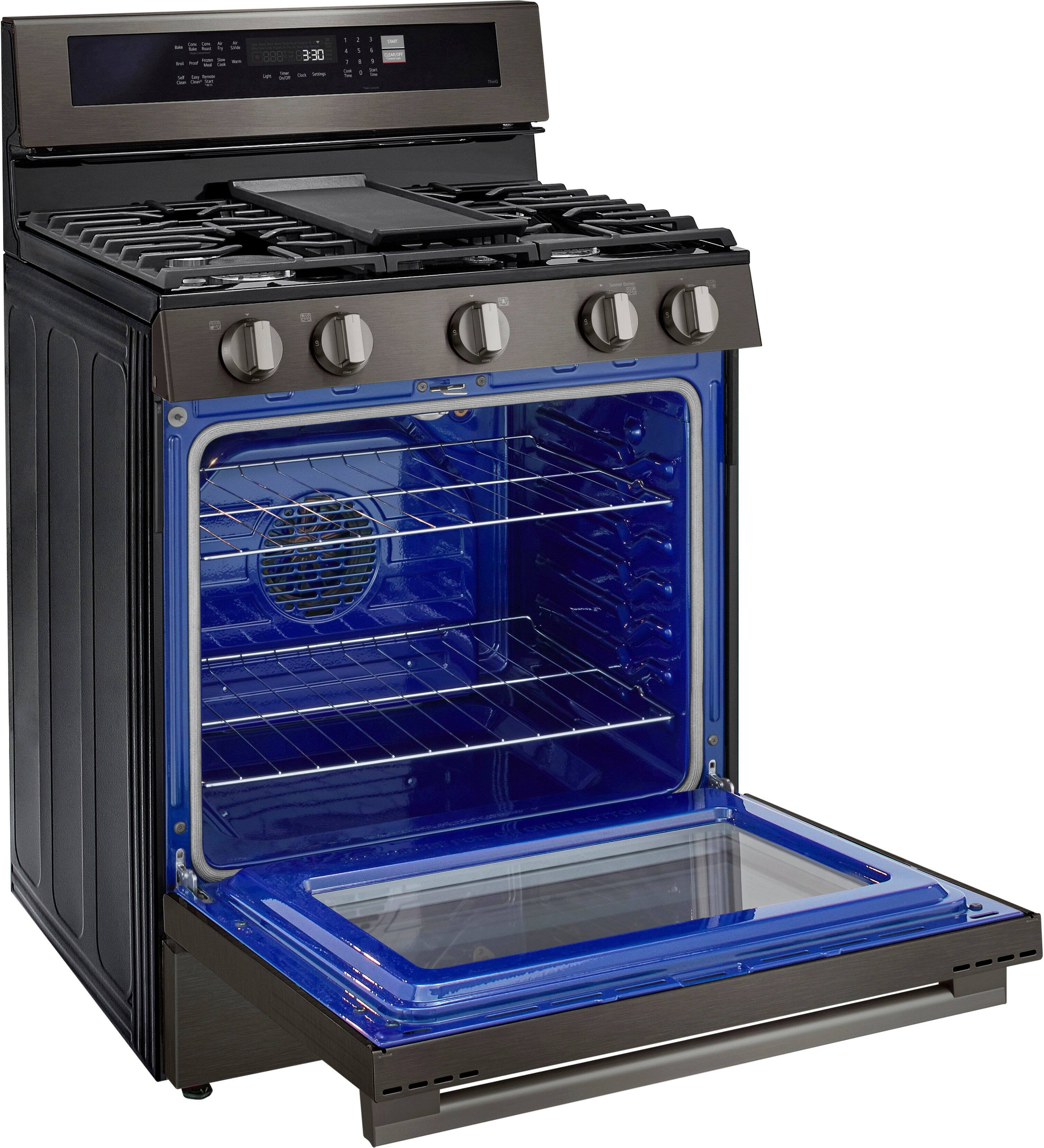 The text on the image is not coherent, and it does not provide any information about the oven. It appears to be random numbers and letters without any context or meaning.