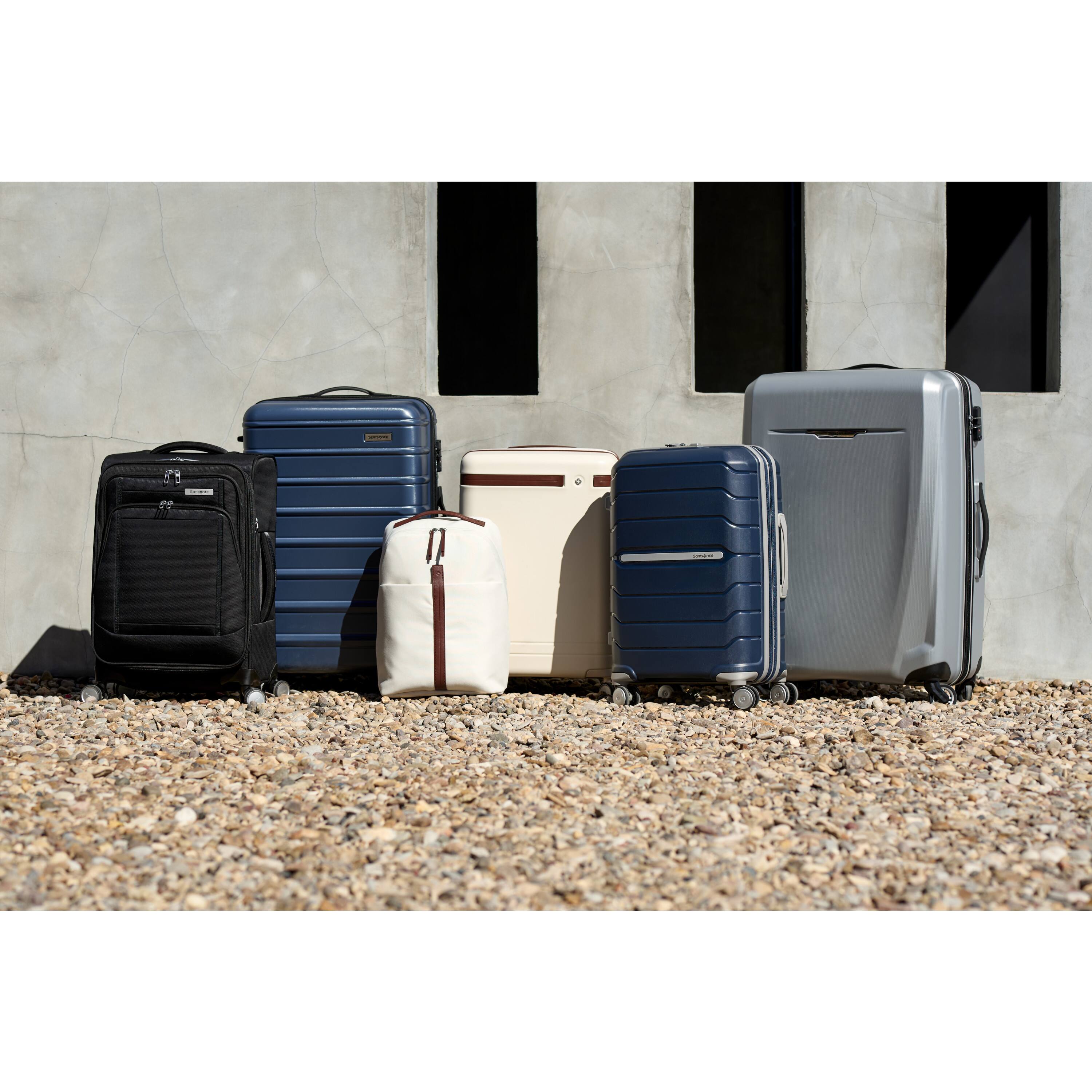 Alt View 3. Samsonite - Expandable Freeform Spinner 21" Suitcase - Navy.