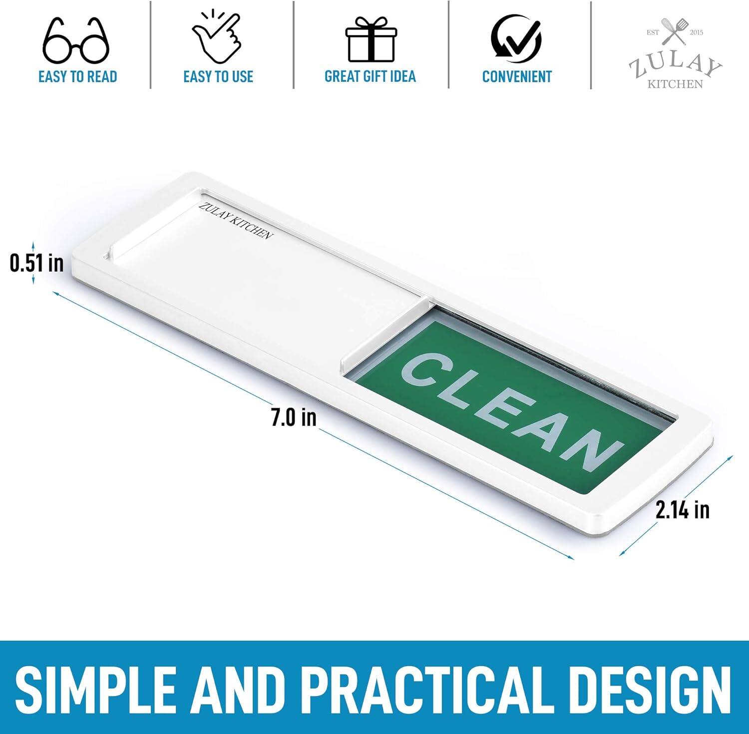 EASY TO READ  
EASY TO USE  
GREAT GIFT IDEA  
CONVENIENT  

ZULAY KITCHEN  

0.51 in  
7.0 in  
2.14 in  

SIMPLE AND PRACTICAL DESIGN