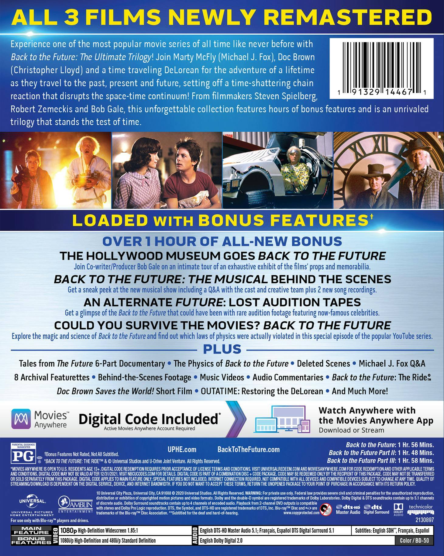 Angle. Back to the Future: The Ultimate Trilogy (Digital) [Blu-ray].