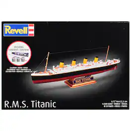 Level 4 Model Kit R.M.S. Titanic All-Included Kit 1/1200 Scale Model by Revell