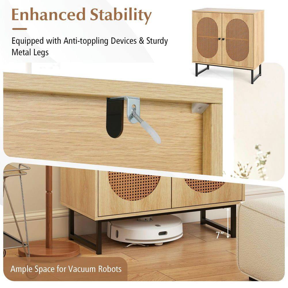 Enhanced Stability  
Equipped with Anti-toppling Devices & Sturdy Metal Legs  

Ample Space for Vacuum Robots  
7"