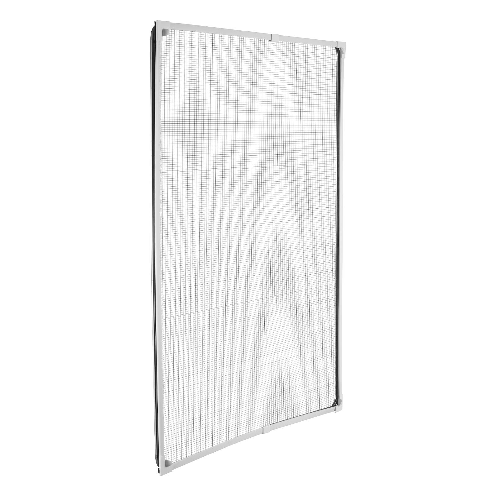 Alt View 5. VEVOR - Magnetic Window Screen,58.27 x 39.17 inch PVC and Fiberglass Mesh, White Frames with Black Magnetic Strip and Wind Clips - White.