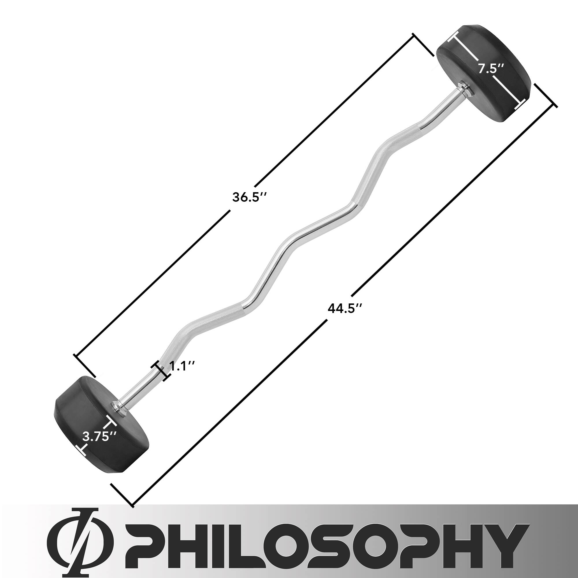 7.5" 36.5" 44.5" 1.1" 3.75" PHILOSOPHY