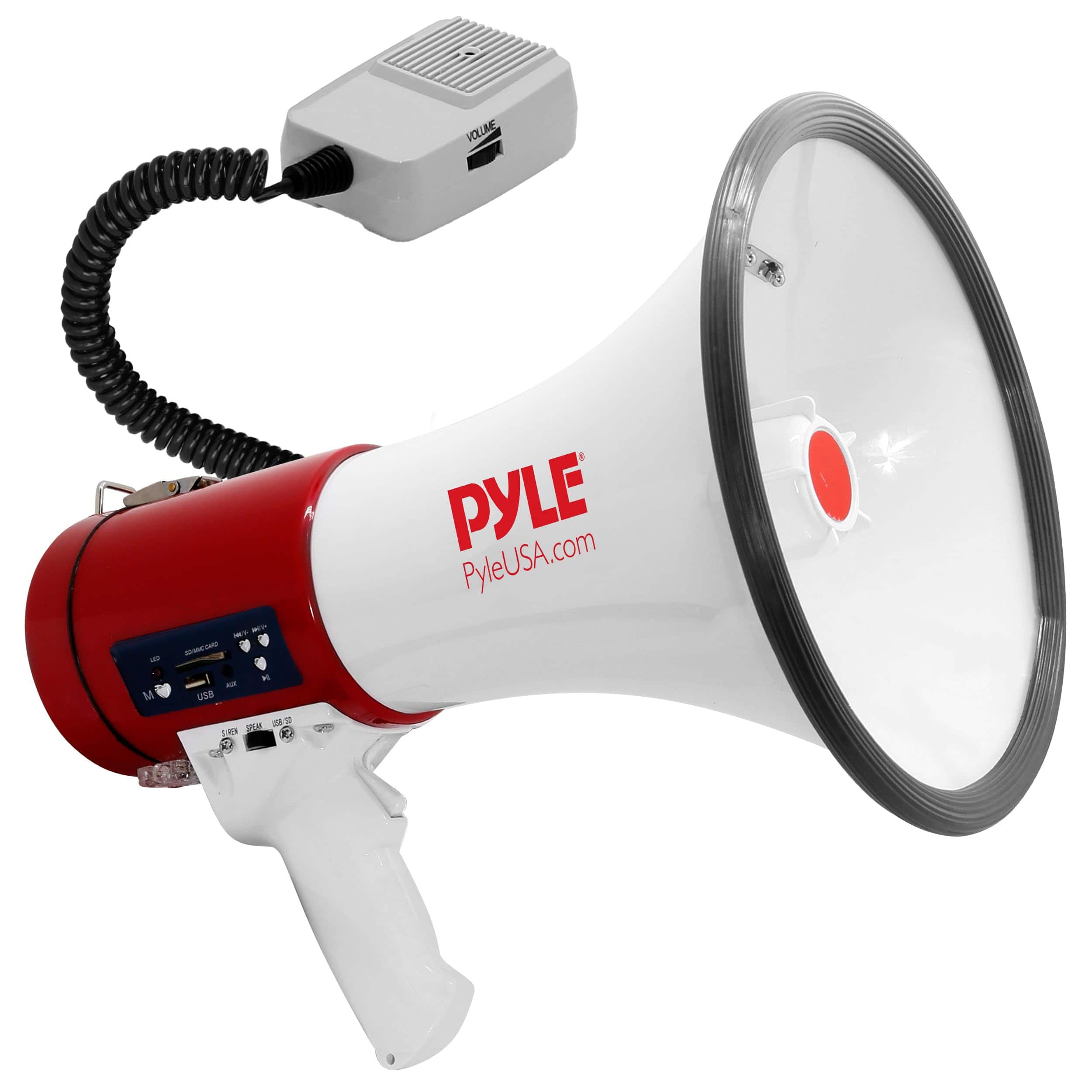 PYLE - Megaphone 50-Watt Siren Bullhorn - Bullhorn