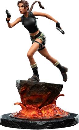 Weta Workshop - Polystone - Tomb Raider - Lara Croft: The Sanctuary of Flame Miniature Statue - COLLECTIBLES - Multicolor