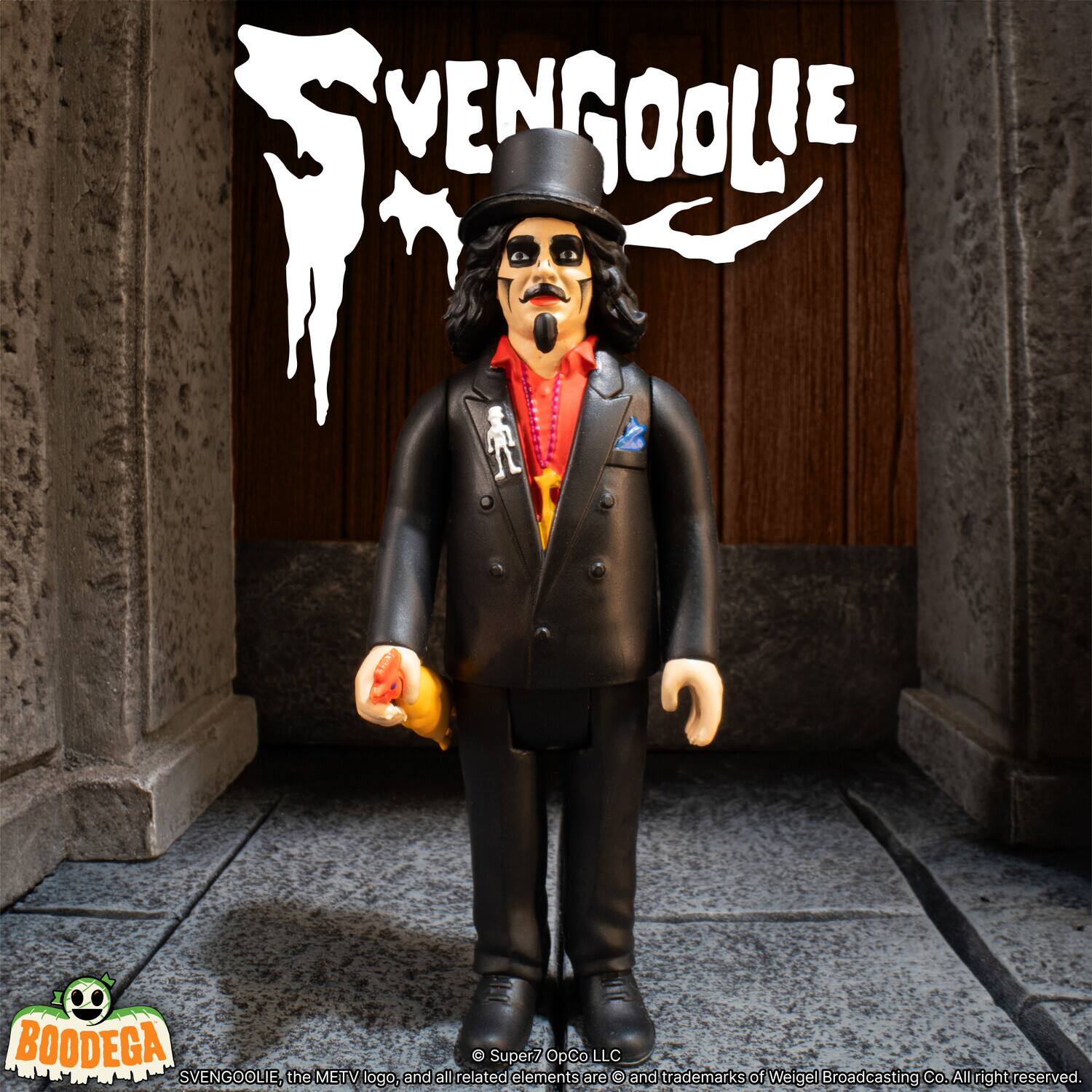 SVENGOOLIE, the METV logo, and all related elements are © and trademarks of Weigel Broadcasting Co. All rights reserved.

Super7 OpCo LLC

BOODEGA