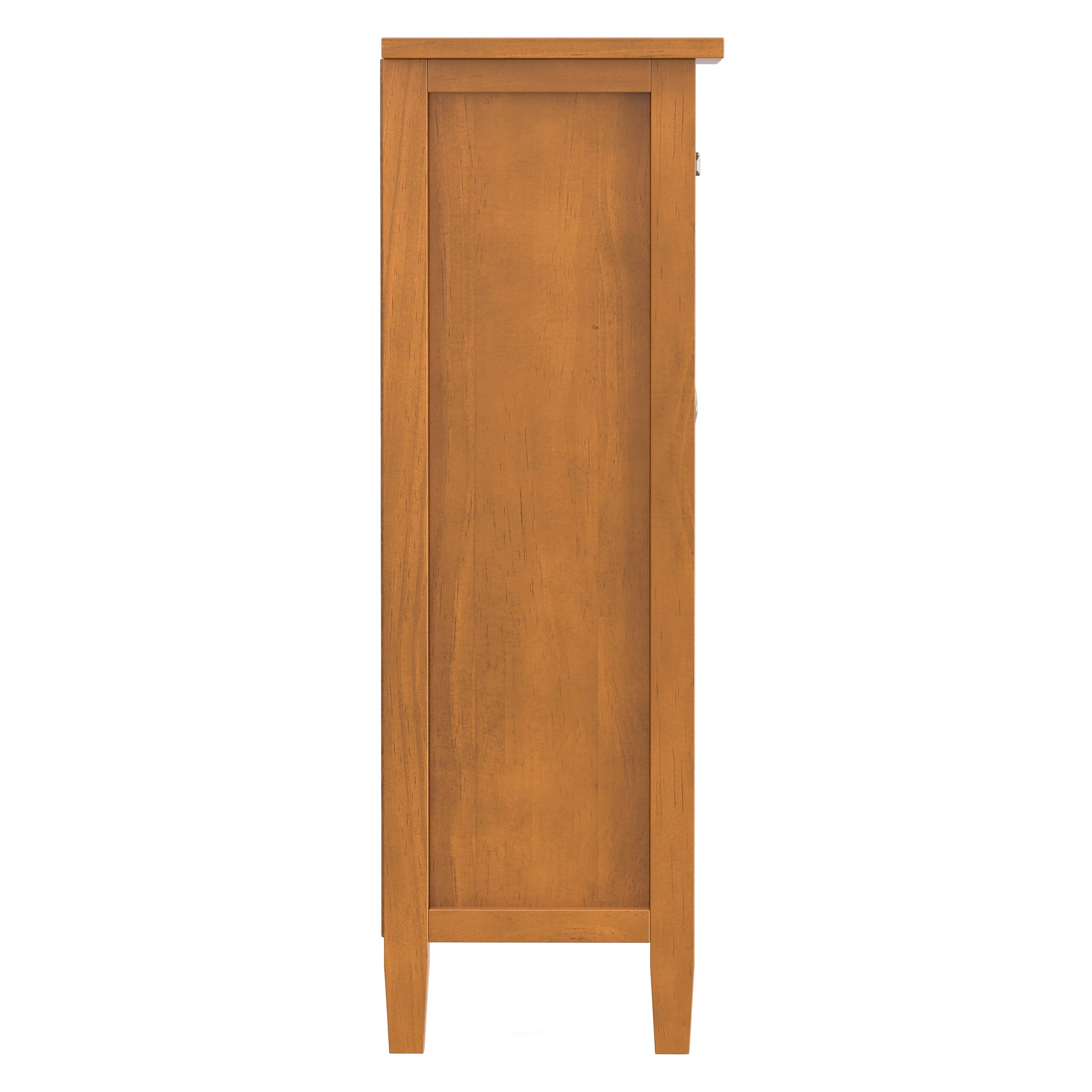 Alt View 2. Simpli Home - Simpli Home Warm Shaker SOLID WOOD 36 inch Wide Transitional Entryway Storage Cabinet in Light Golden Brown - Light Golden Brown.