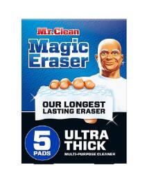Mr. Clean - Magic Eraser Ultra Thick Multi-Surface Cleaner, 5/Pack (12413) - White