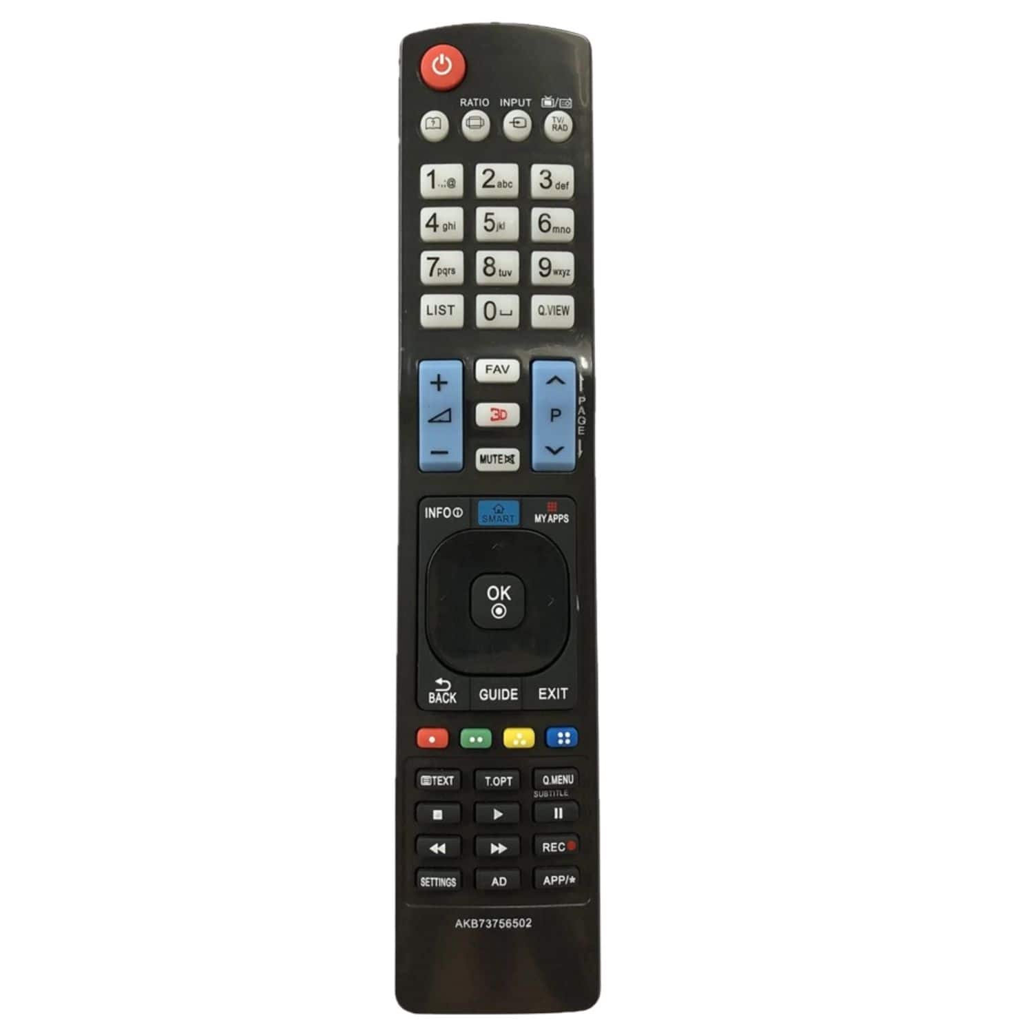 Home Collection - Universal Replacement Remote Control AKB73756502 for LG Smart TVs (AKB73715604/AKB73756581)