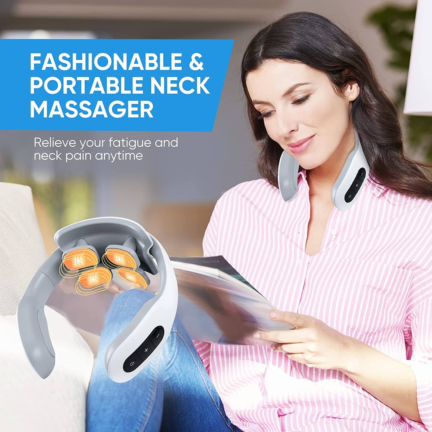 FASHIONABLE & PORTABLE NECK MASSAGER

Relieve your fatigue and neck pain anytime