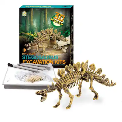 3D SKELETON
DINOSAUR STEGOSAURUS EXCAVATION KITS
6+
expert the design