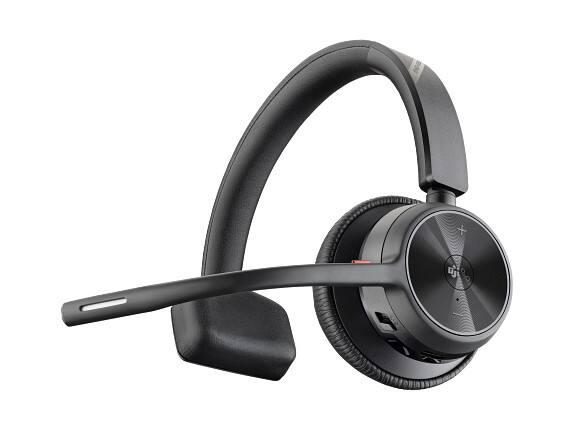 Left. HP - Poly Voyager 4310-M Microsoft Teams Certified USB-A Headset - Black.
