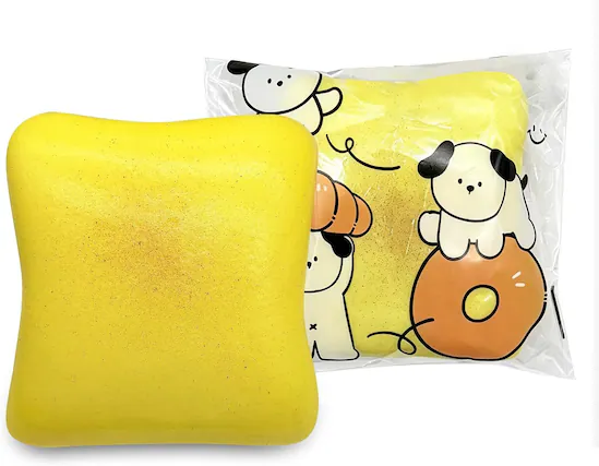 Front. Link - Link Bread Butter Squishy,Slow Rising Squishy - Yellow.
