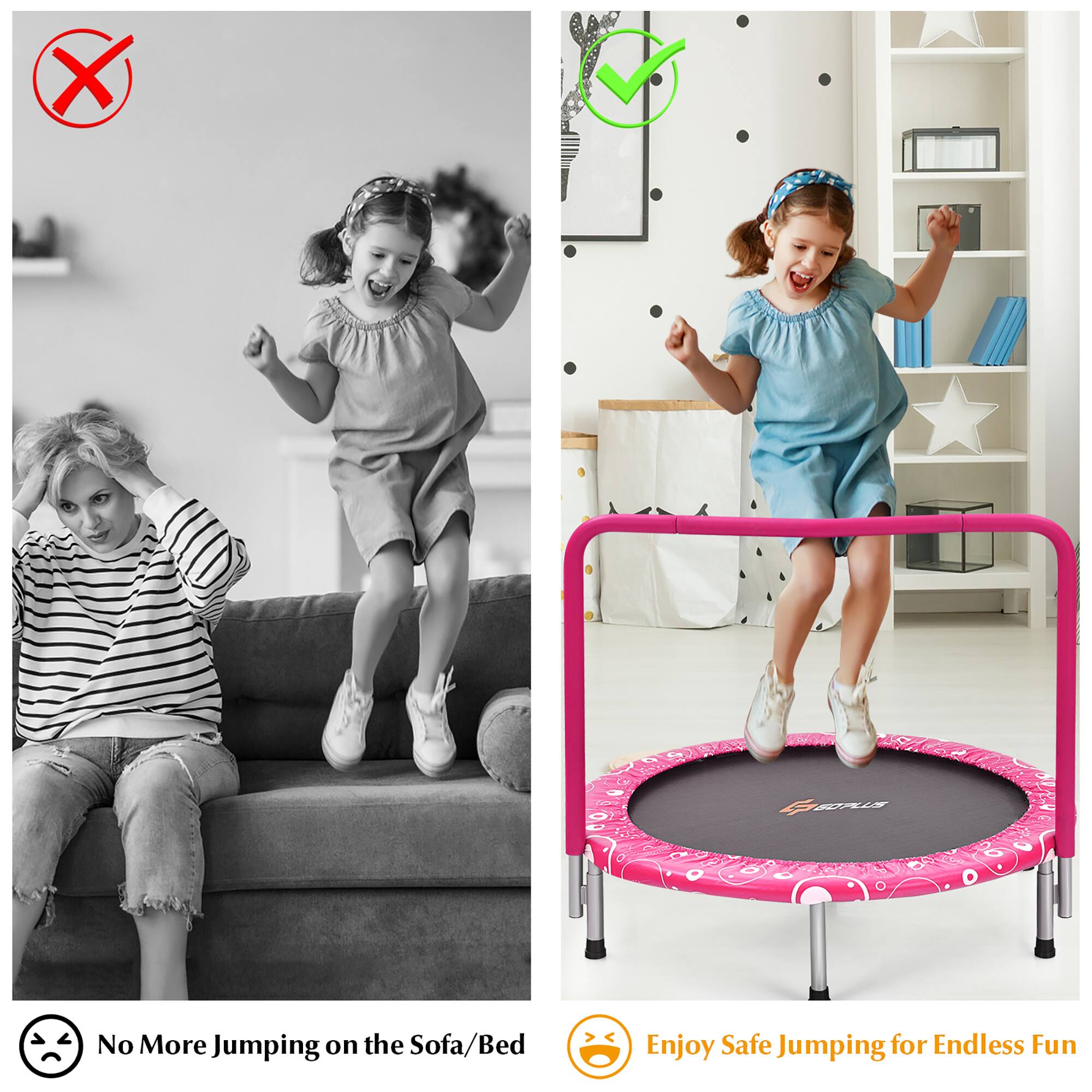No More Jumping on the Sofa/Bed  
Enjoy Safe Jumping for Endless Fun