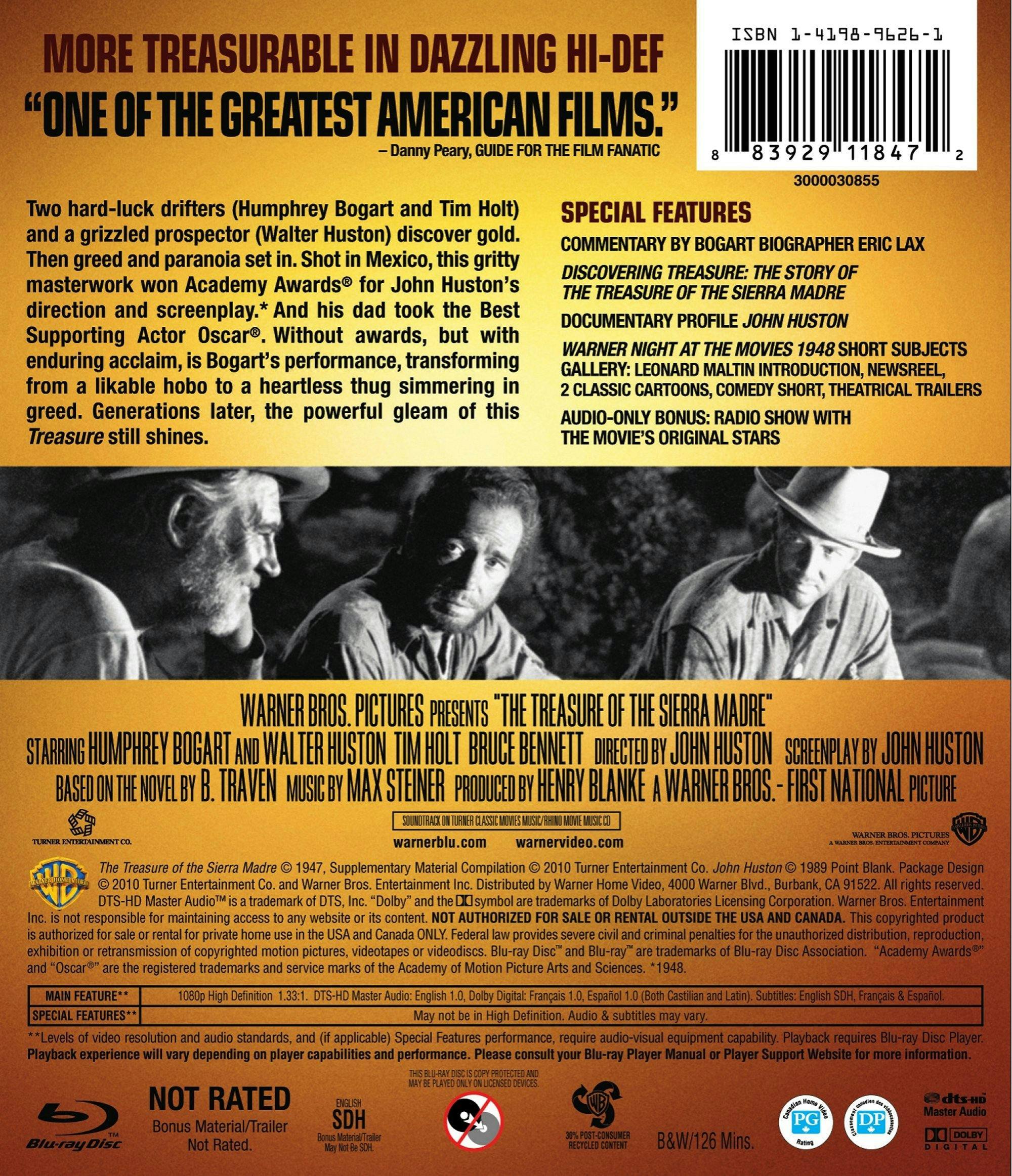 Angle. The Treasure of the Sierra Madre   - BLU-RAY.