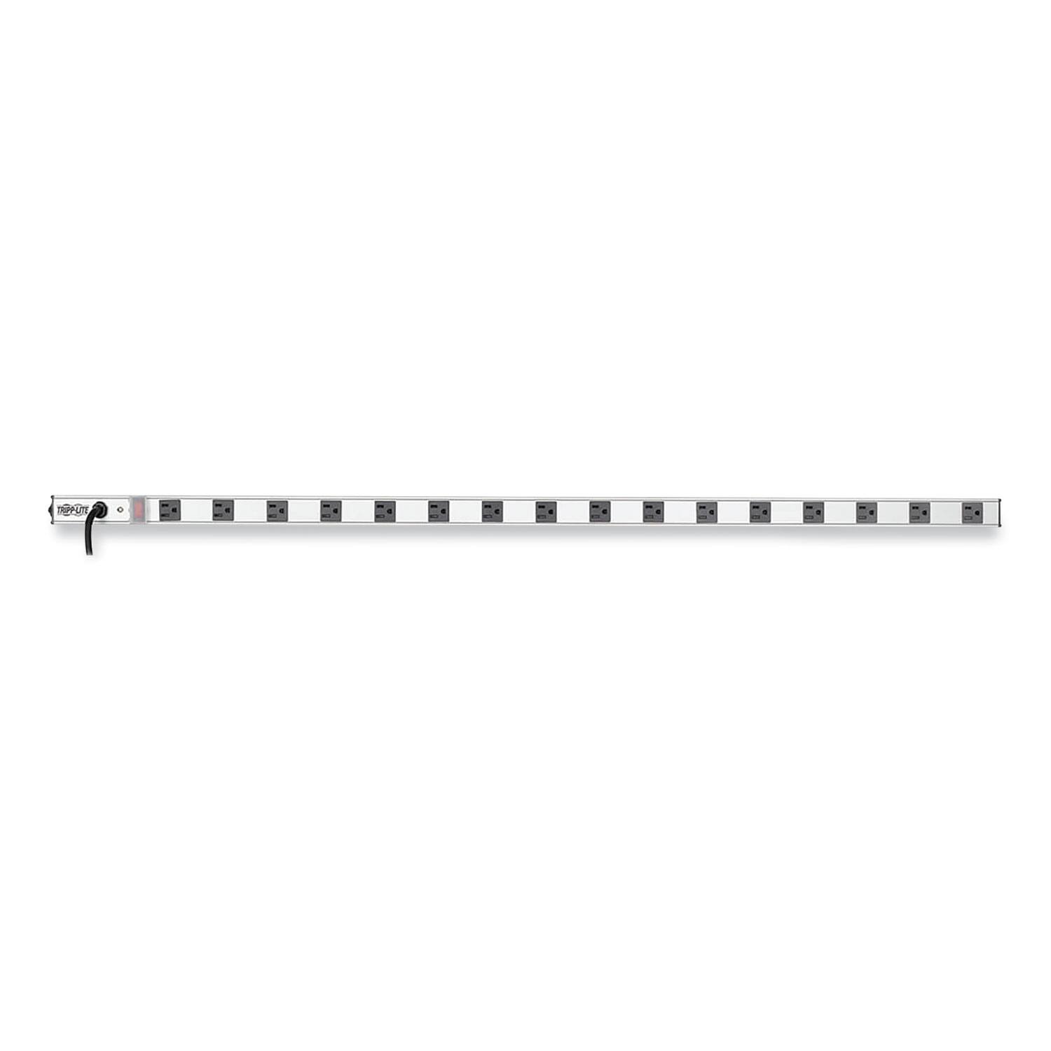 Alt View 1. Tripp Lite - Tripp Lite Vertical Power Strip, 16 Outlets, 15 ft Cord, Silver - Silver.