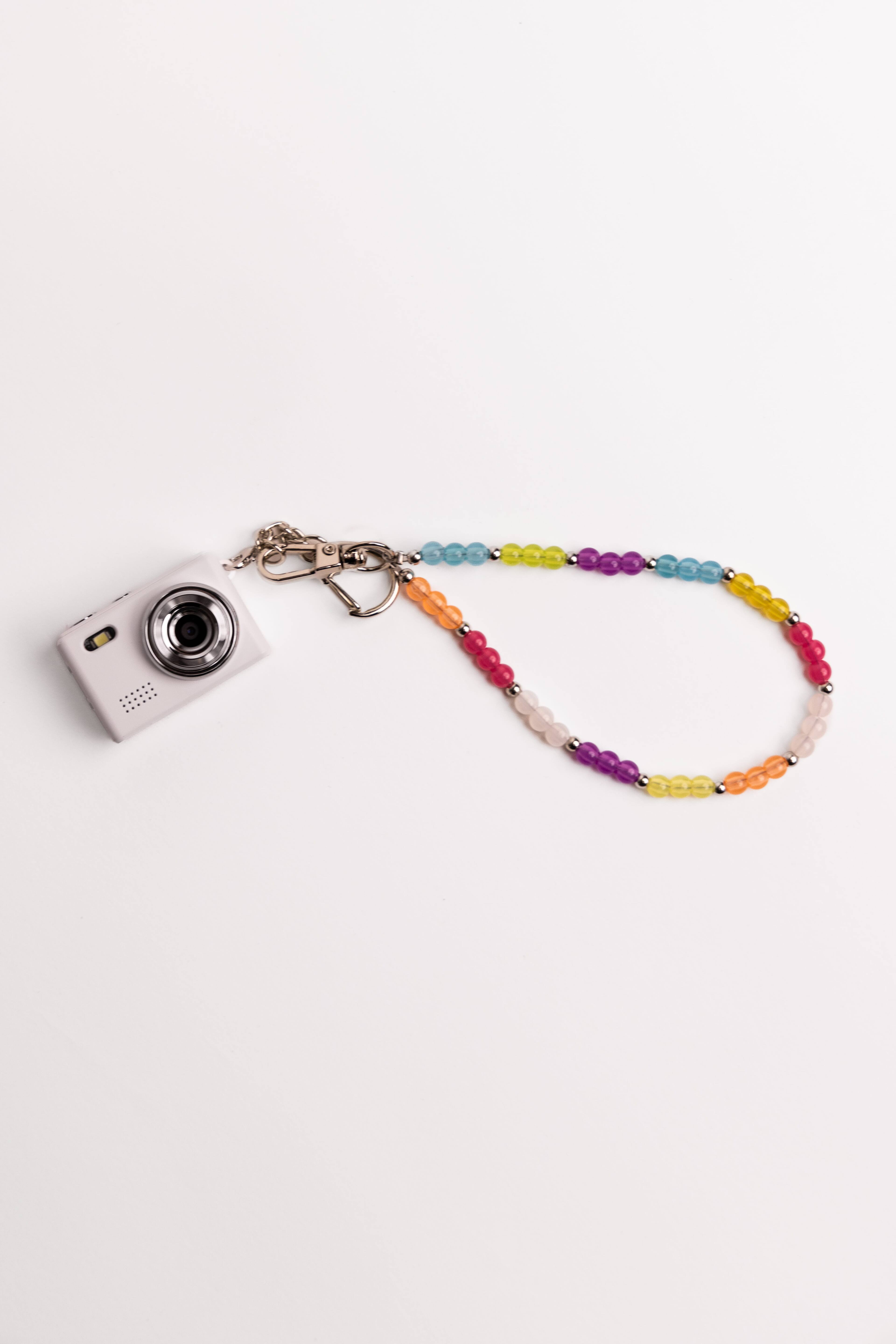 Alt View 1. Posh Tech - Mini Digital Camera with Beaded Lanyard.