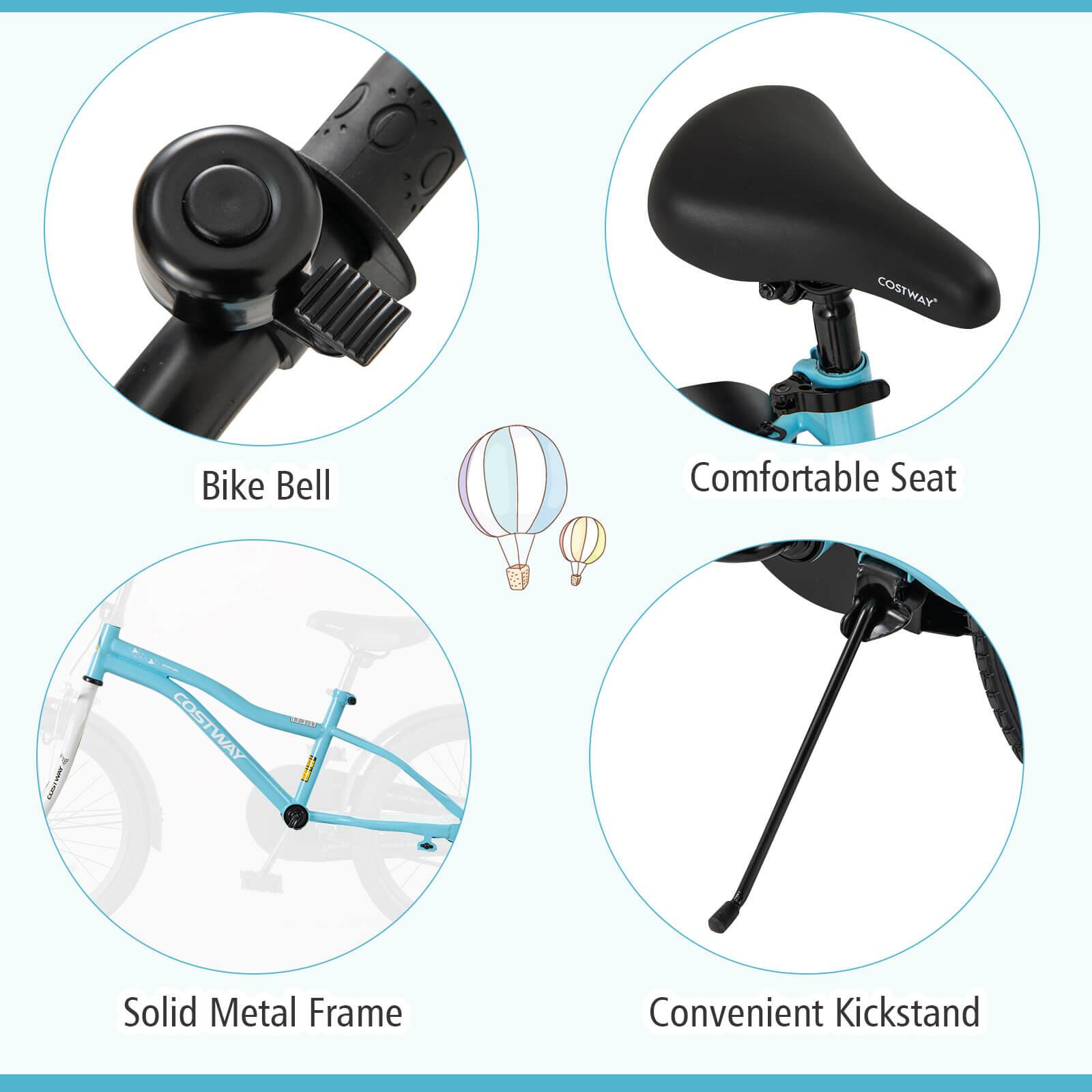 - Bike Bell
- Comfortable Seat
- Solid Metal Frame
- Convenient Kickstand