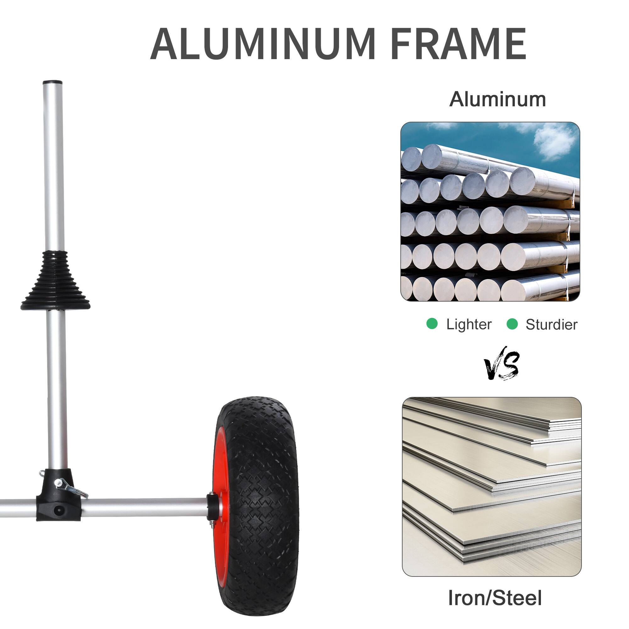 ALUMINUM FRAME Aluminum Lighter Sturdier VS Iron/Steel