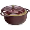 Front. Best Choice Products - Best Choice Products 7.5 Quart Enamel Cast-Iron Dutch Oven, Heavy-Duty Cookware w/ Dual Handles, Lid - Cabernet Red - Cabernet Red.