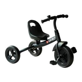 BreeBe - Qaba 3-Wheel Recreation ride on Toddler Tricycle With Bell Indoor / Outdoor - Black