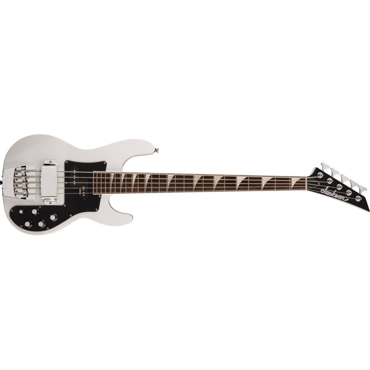 Alt View 1. Jackson - Jackson X Concert Bass CBXNT DX V 5-String Bass Guitar, Snow White.