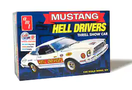 PopMarket - AMT 1977 Ford Mustang Hell Drivers 1/25 Scale Model Kit - COLLECTIBLES - Multicolor