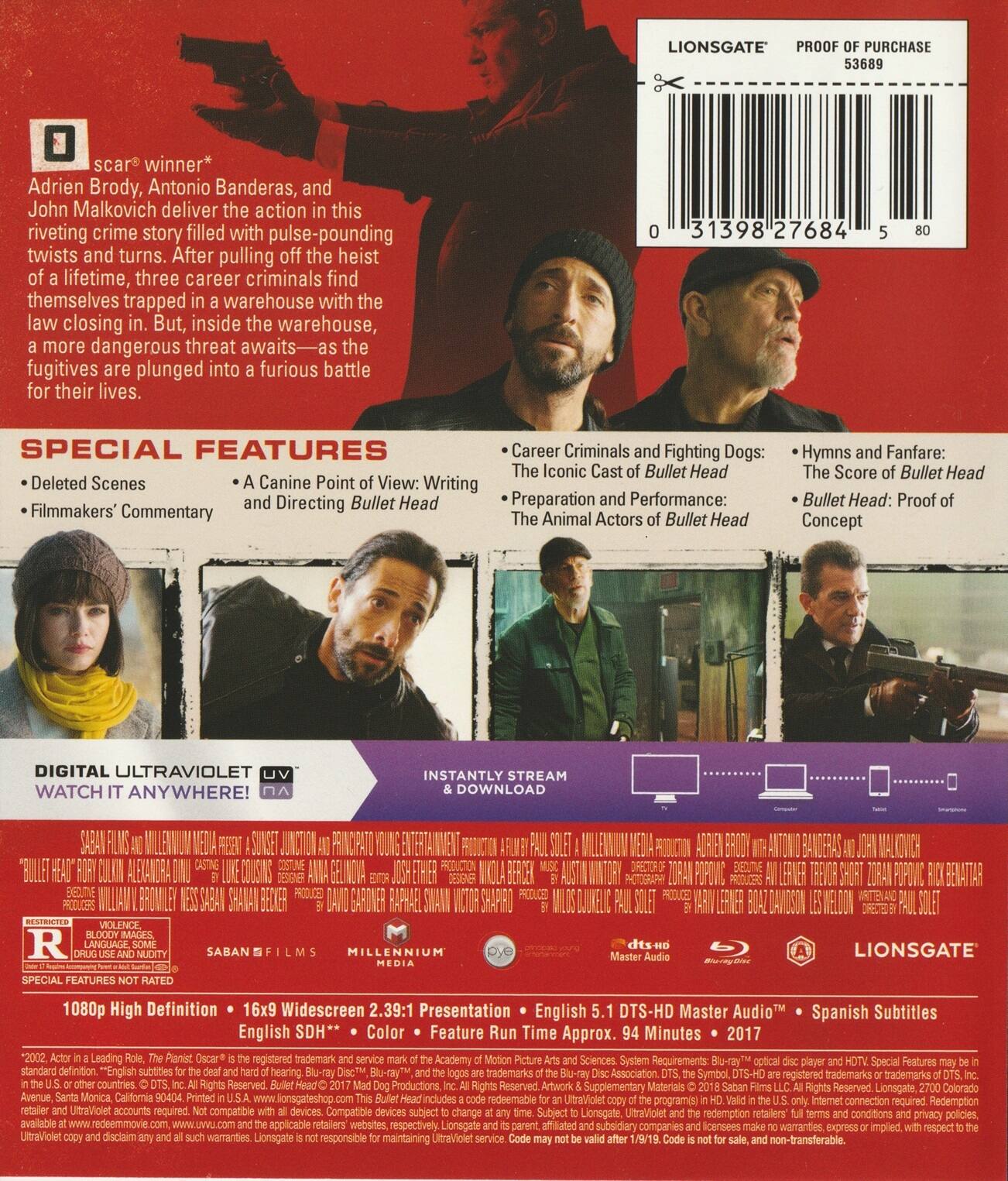 Alt View 1. Bullet Head   - BLU-RAY.