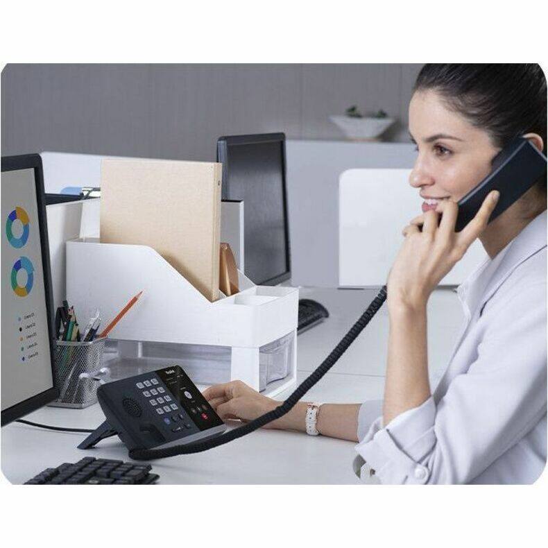 Alt View 2. Yealink - IP Phone - Corded - Bluetooth, Wi-Fi - Wall Mountable, Desktop - Classic Gray (MP54TEAMSE2) - Classic Gray.