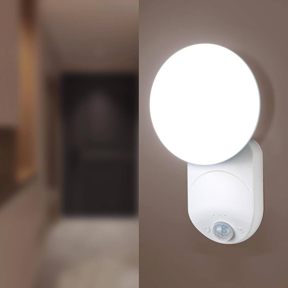 Front. ACJPR - Rechargeable Motion Sensor Wall Light with Remote, Magnetic Wireless LED Light for Closet, Pantry, Garage, Stairs.