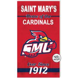 Jardine - St. Mary's Cardinals 11" x 20" Indoor/Outdoor Home Of The Sign - Red