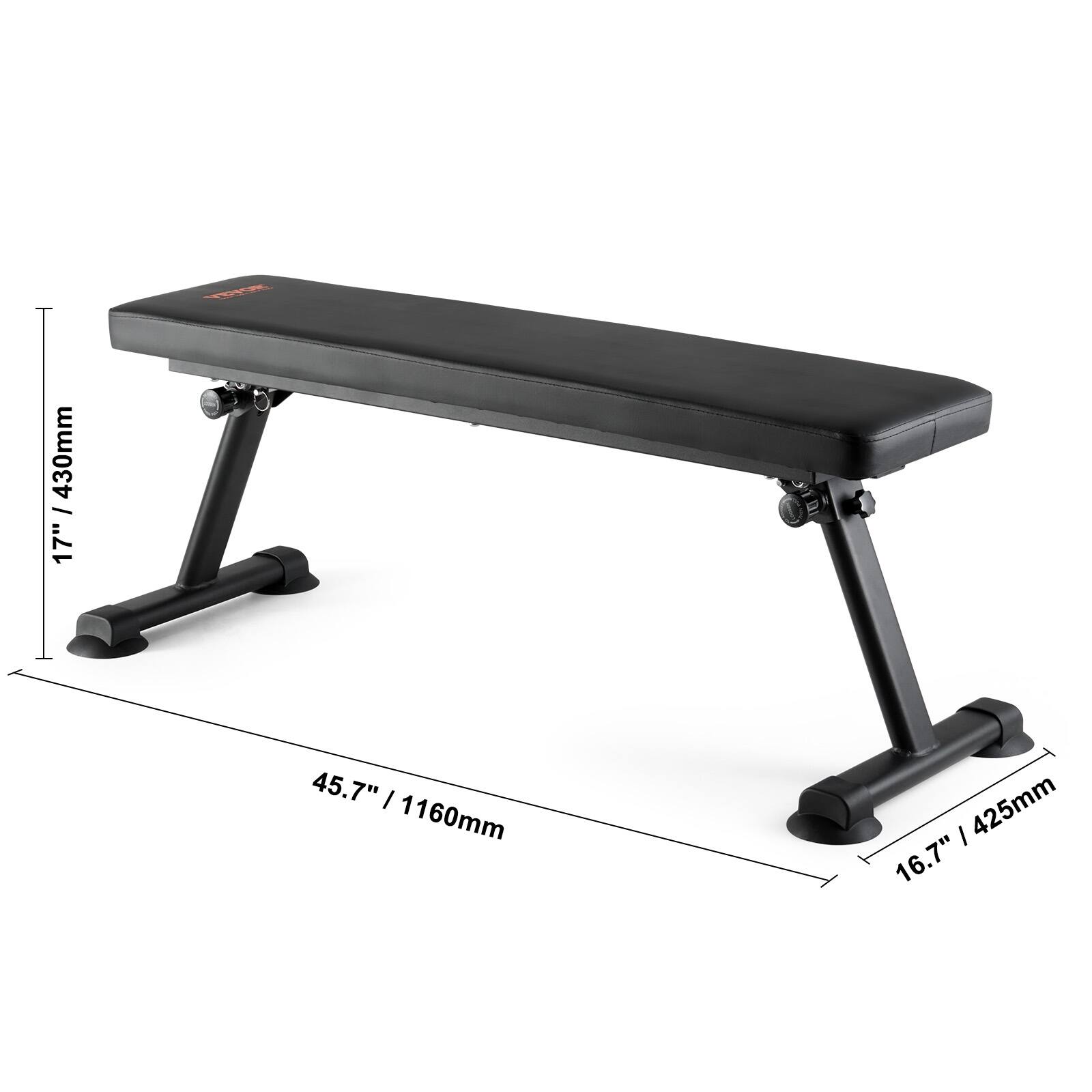 - Length: 45.7" / 1160mm
- Width: 17" / 430mm
- Height: 16.7" / 425mm