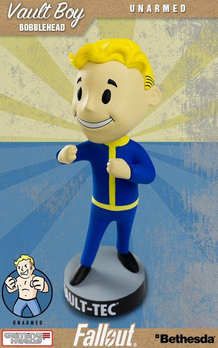 Gaming Heads - Fallout 3 Vault Boy Unarmed Bobble Head