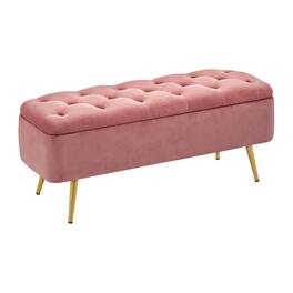 Lumina Wise - 42-Inches Entryway Ottoman Storage Bench - Pink