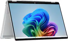 HP - Refurbished Excellent - OmniBook X Flip - 14.0" 2.8K Touch - Ultra 7 258V - 32GB, 1TB - Win 11 - Silver