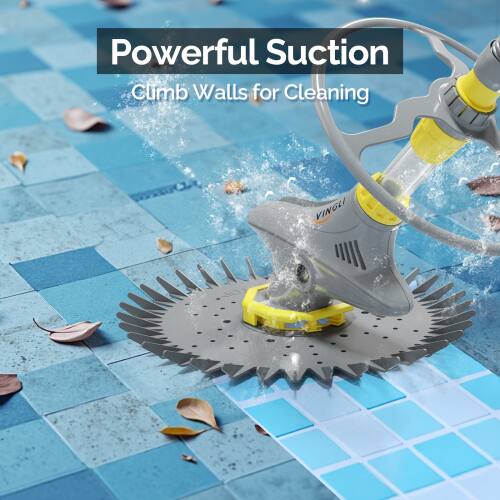 Powerful Suction  
Climb Walls for Cleaning