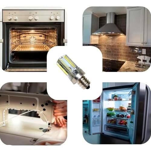 Alt View 1. HQRP - E12 7/16 in LED Sewing Machine Light Bulb 110 V 3 W Compatible with Brother LS-2125 LS-2160.