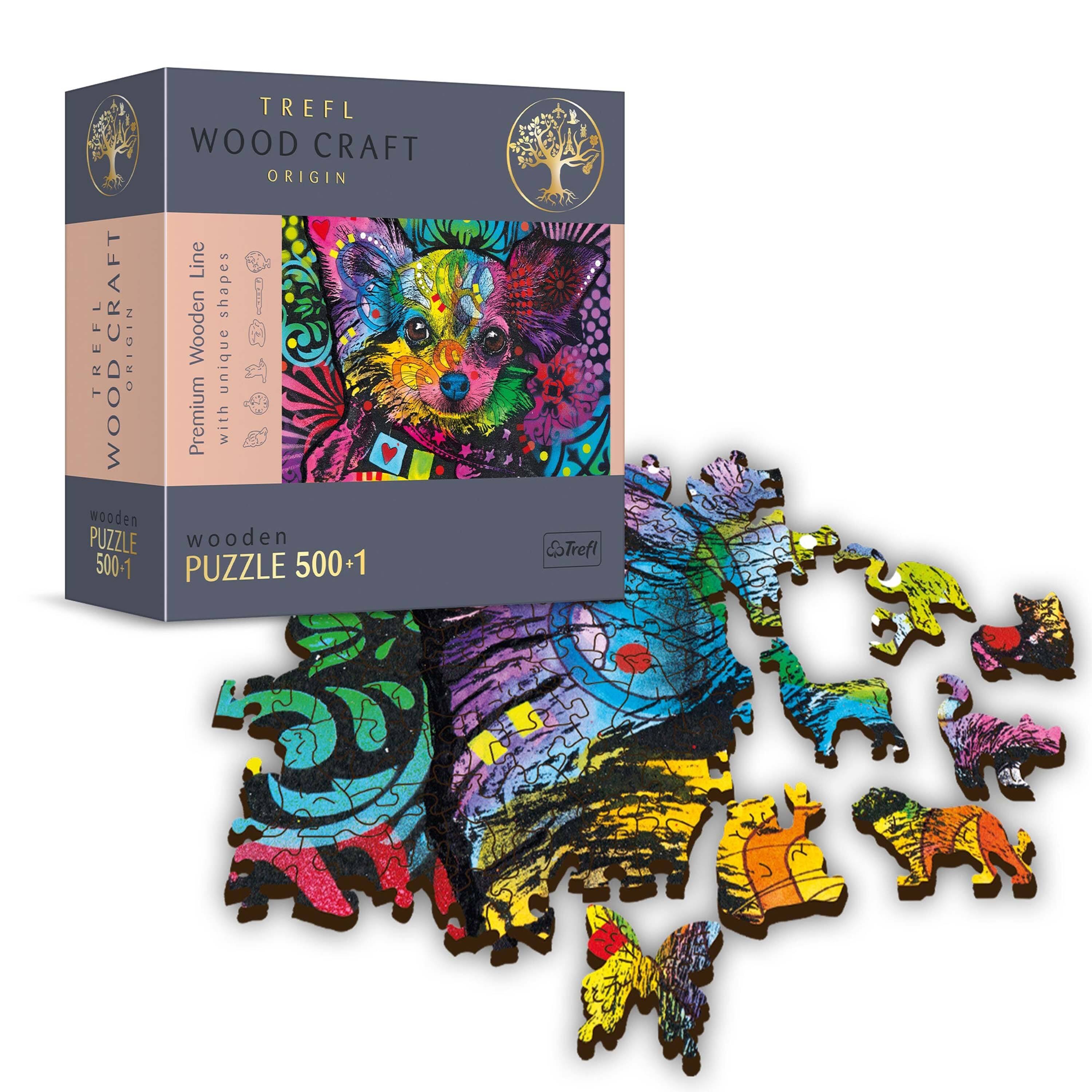 TREFL WOOD CRAFT ORIGIN  
Line shapes  
TREFL WOOD CRAFT ORIGIN  
Wooden unique Premium with wooden PUZZLE wooden 500+1  
EsTrefl