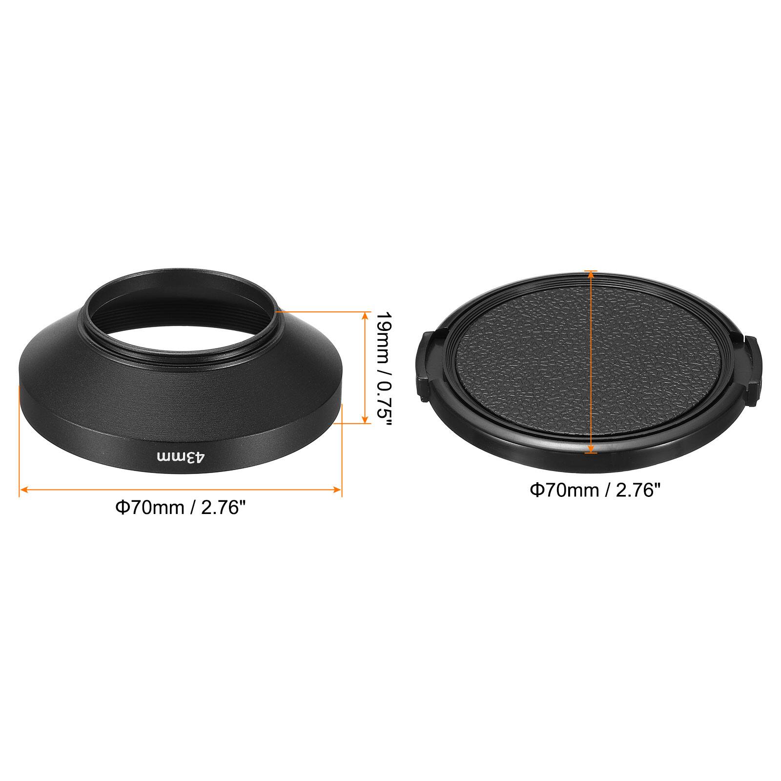 43mm 19mm / 0.75"  
70mm / 2.76"  
Φ70mm / 2.76"