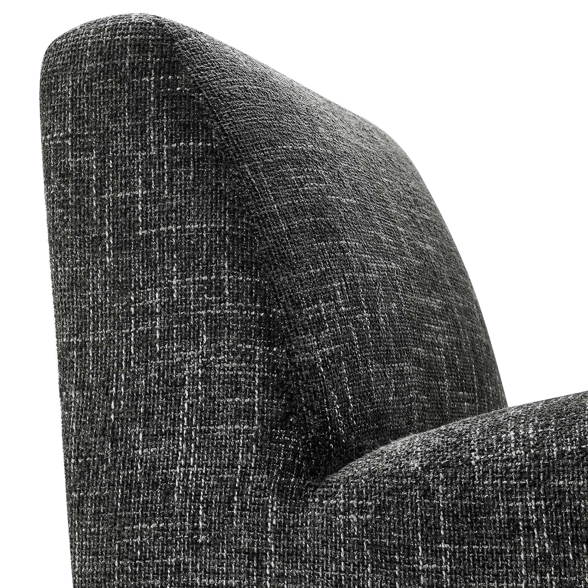 Alt View 5. Modway - Amita Chenille Upholstered Accent Chair by Modway - Carbon Black.