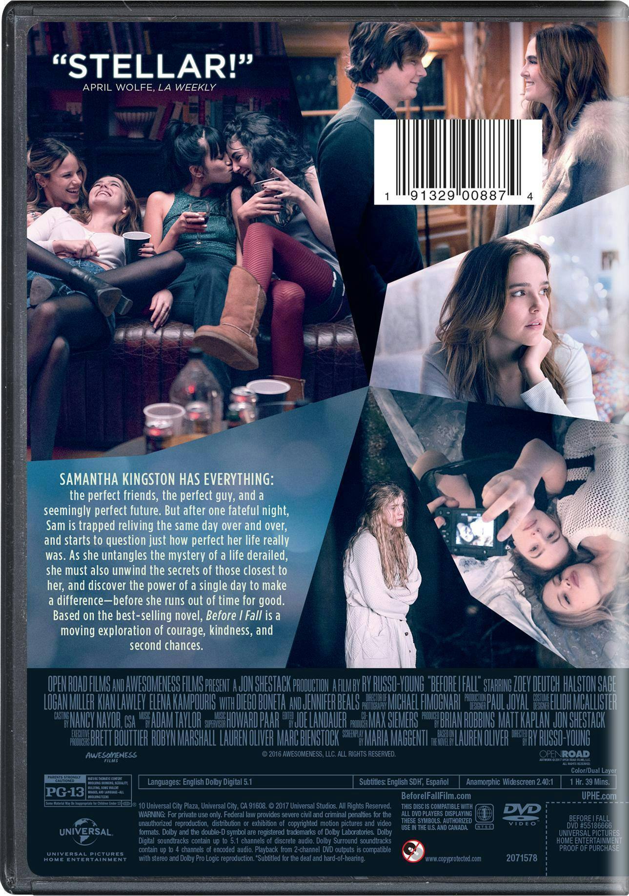Angle. Before I Fall [DVD].