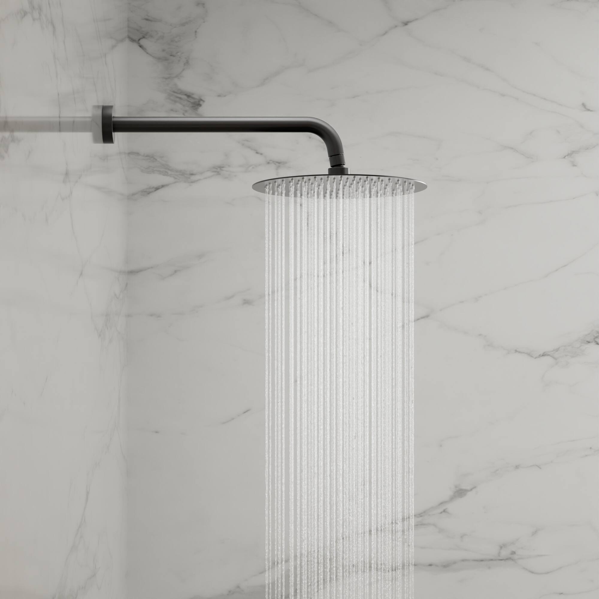 Alt View 7. GRANDJOY - Modern Anti-Scald Multifunction Shower System with Adjustable Slide Bar and Fingerprint-Resistant Finish - Matte Black.